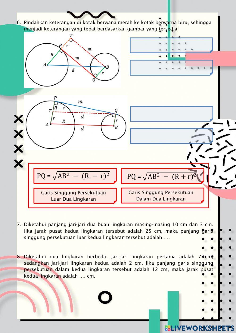 LKPD Garis Singgung Persekutuan Dua Lingkaran