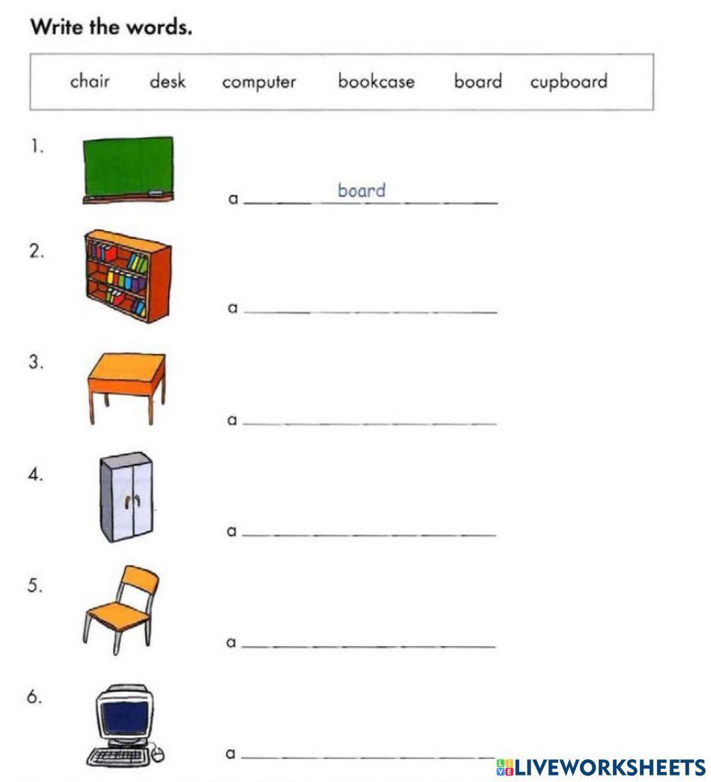 In the classrom writing