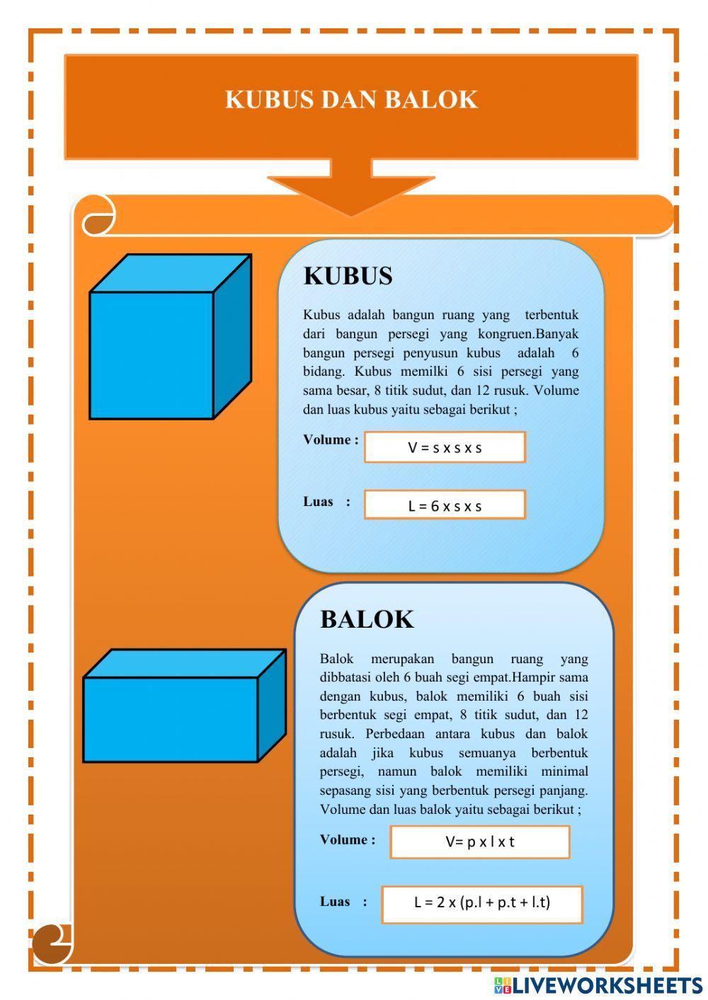 LKPD Matematika (Jaring-Jaring Kubus & Balok)