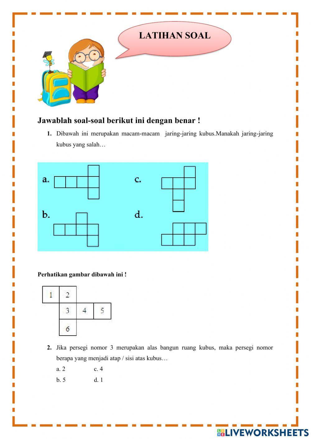LKPD Matematika (Jaring-Jaring Kubus & Balok)