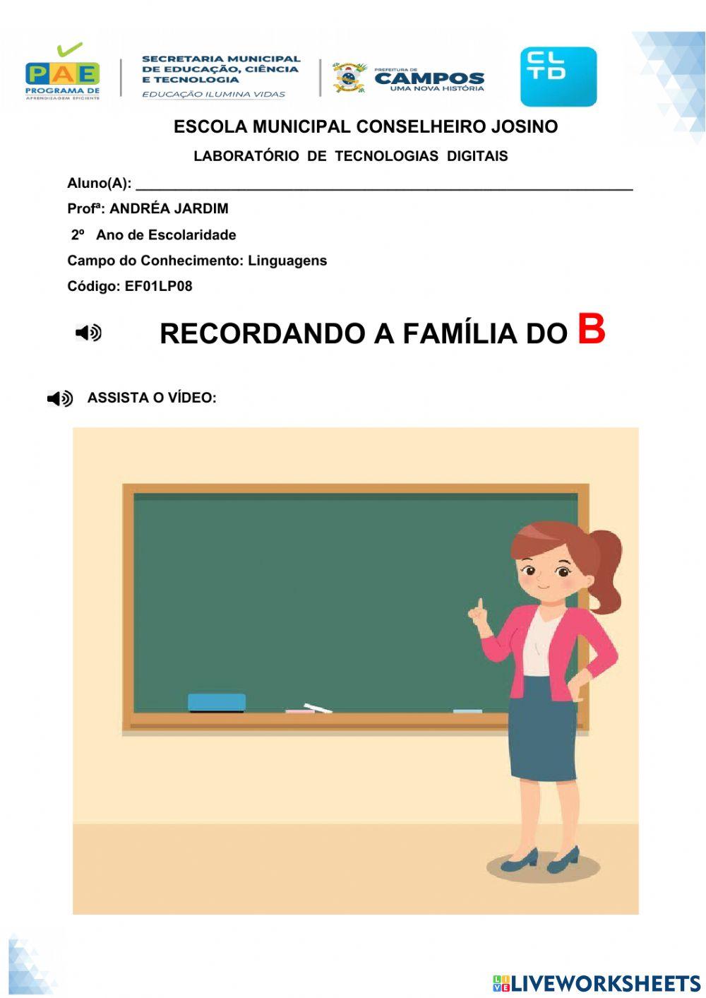 Família silábica do B