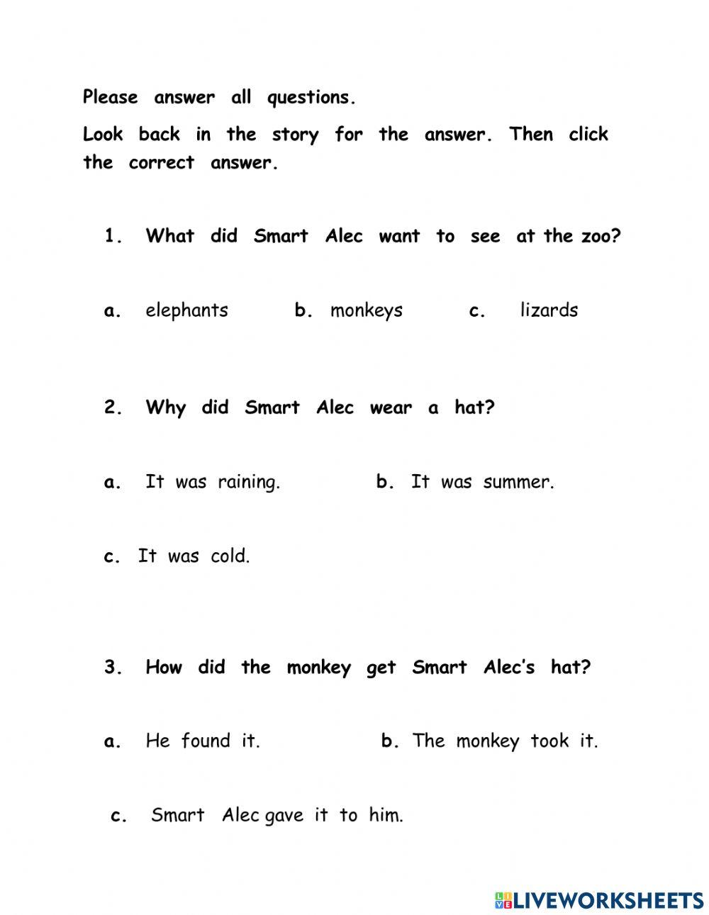 Comprehension End of Term Assessment