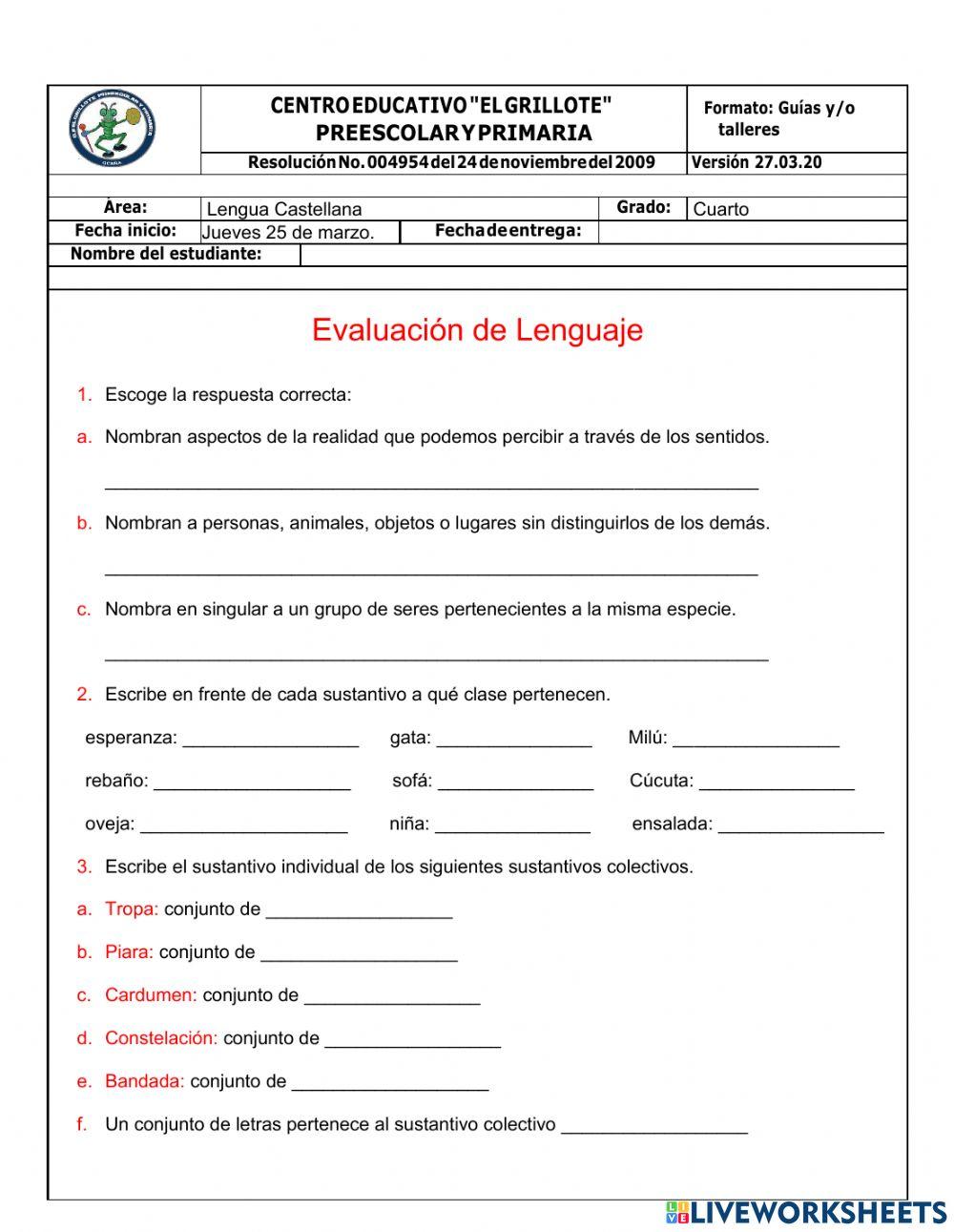 Sustantivo y adjetivo.