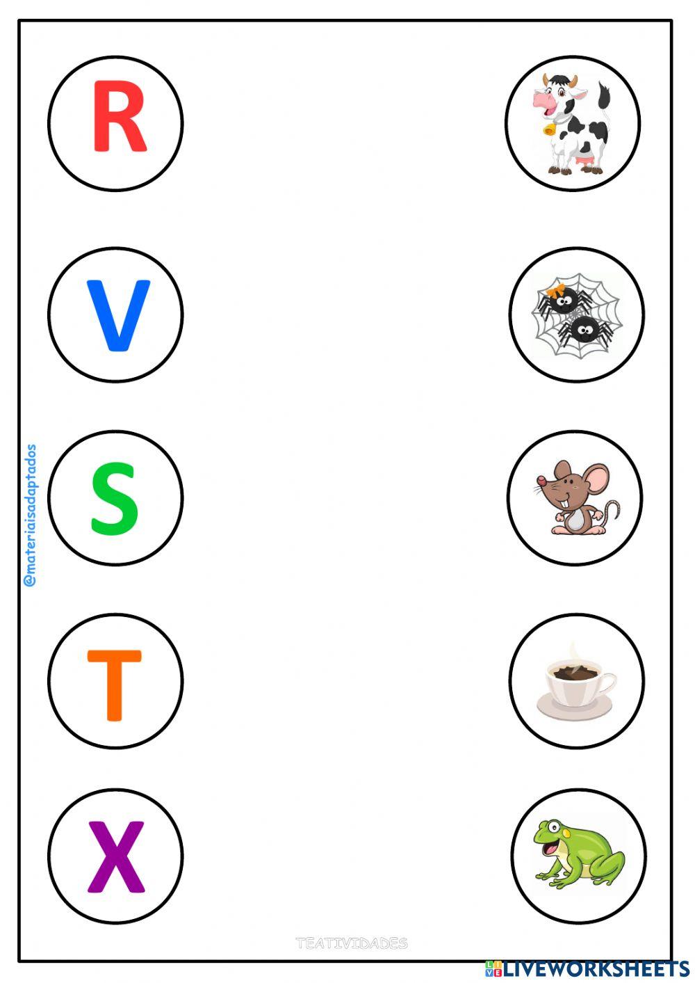 Liga letra no desenho