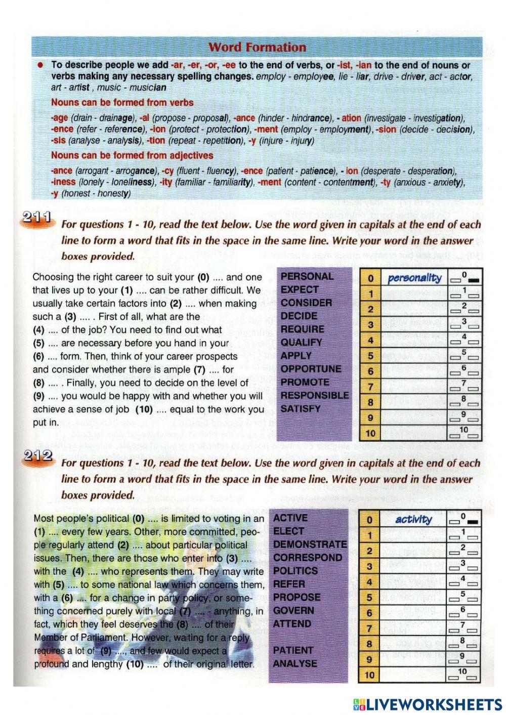 Uncountable and Plural Nouns