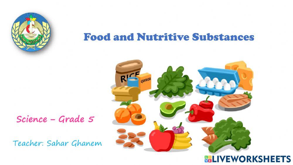 Food and Nutritive substances