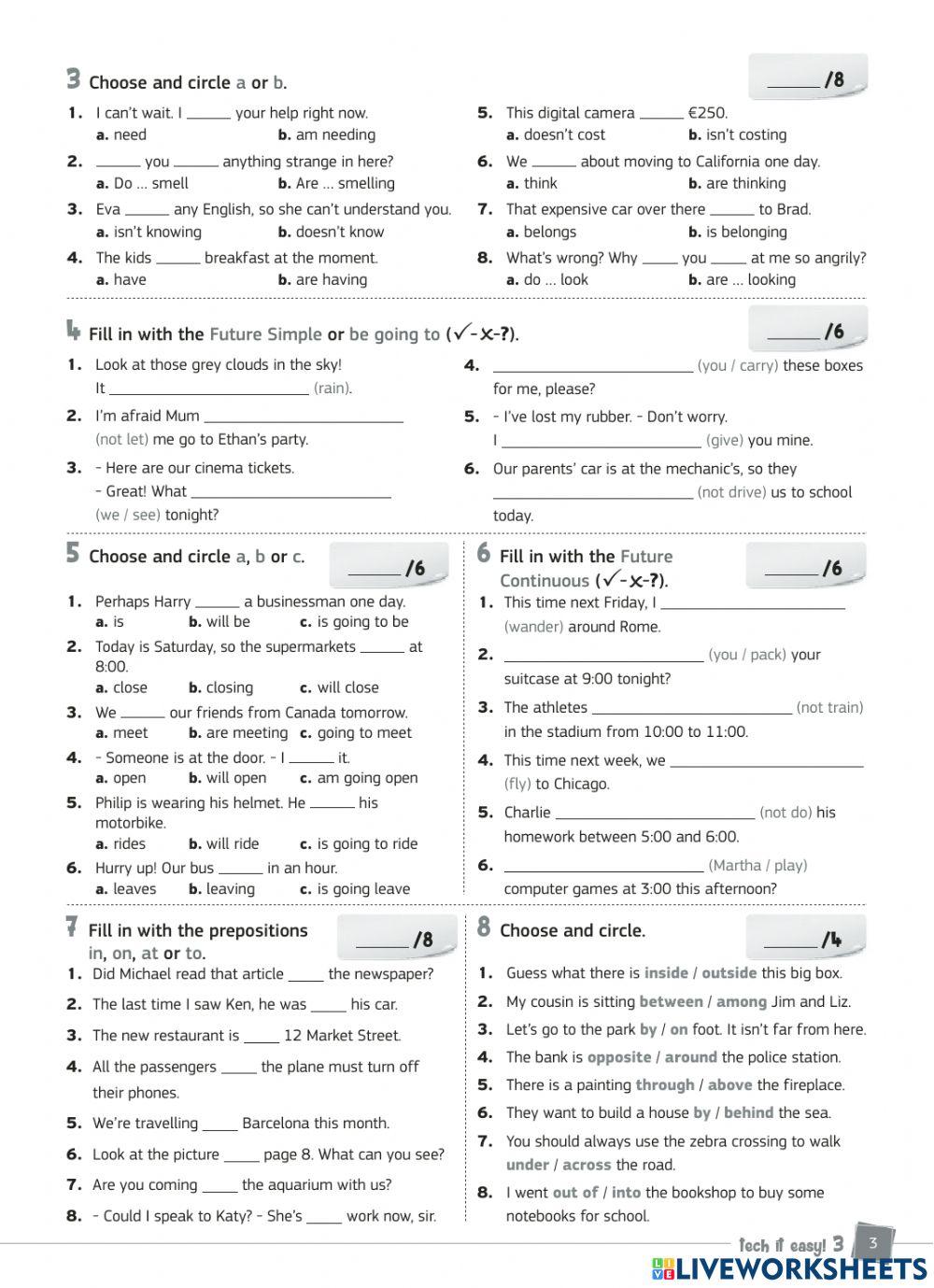 Tech It Easy 3 - Test 1