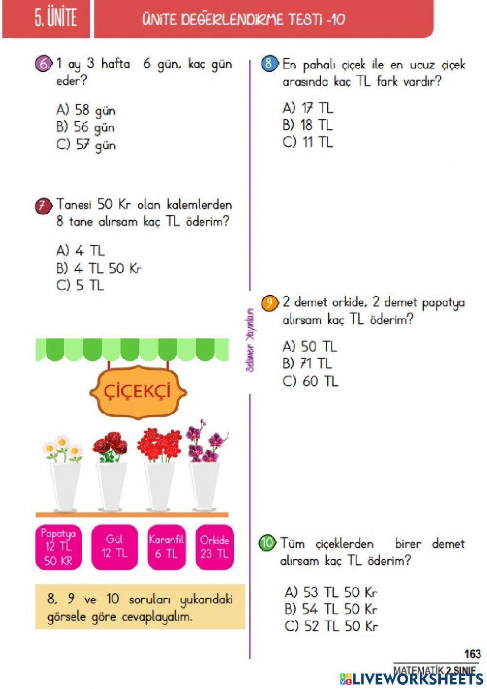 Matematik-Paralar ve Saatler2