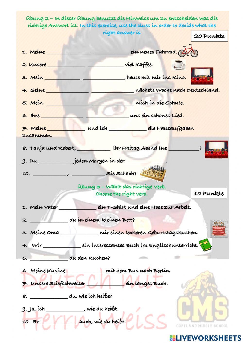 0001 Regelmäßige, unregelmäßige Verben und Familienmitglieder