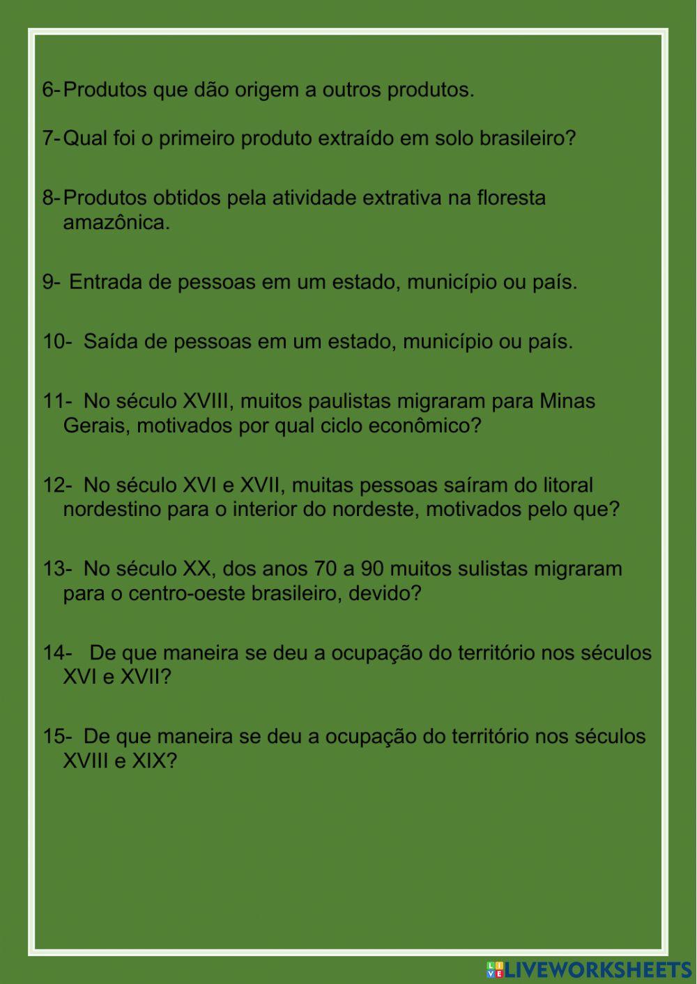 Formação e expansão do território brasileiro