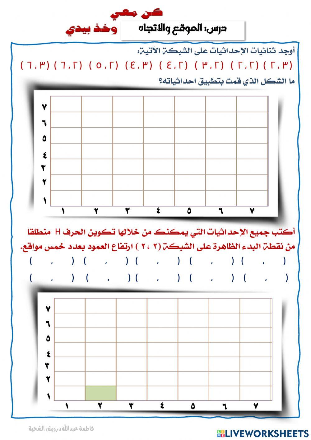 الموقع والاتجاه