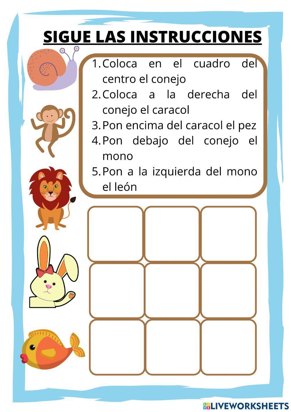 Seguimiento de instrucciones Seguimiento de instrucciones