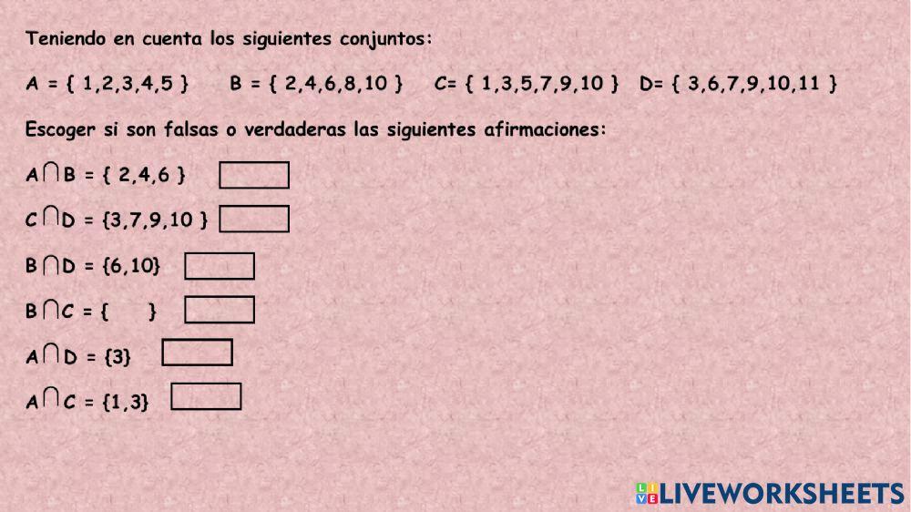 Intersección de Conjuntos