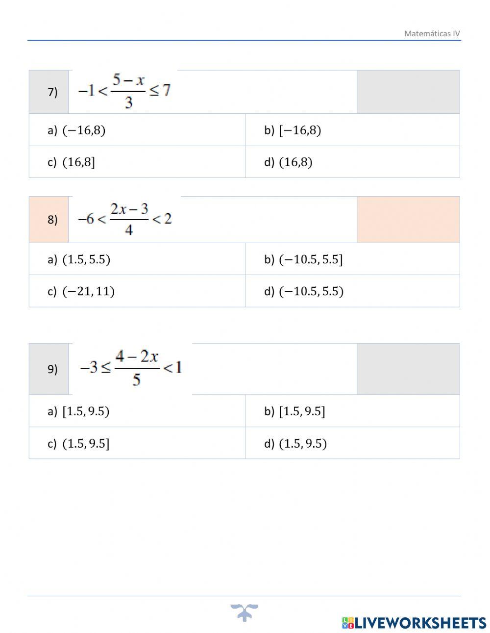 IV.4.4.Desigualdades simultáneas