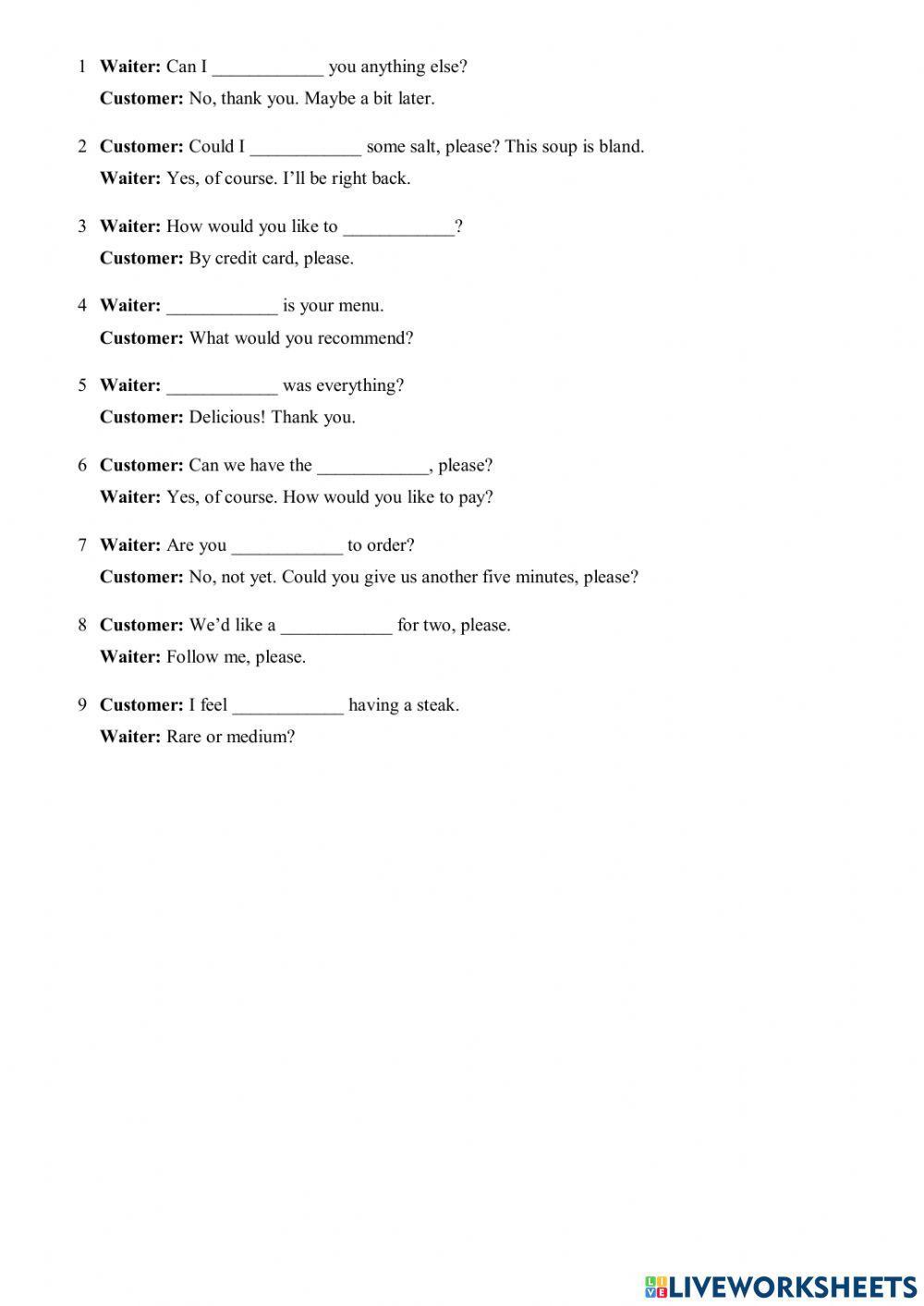 Test (Klasa 7, unit 7)