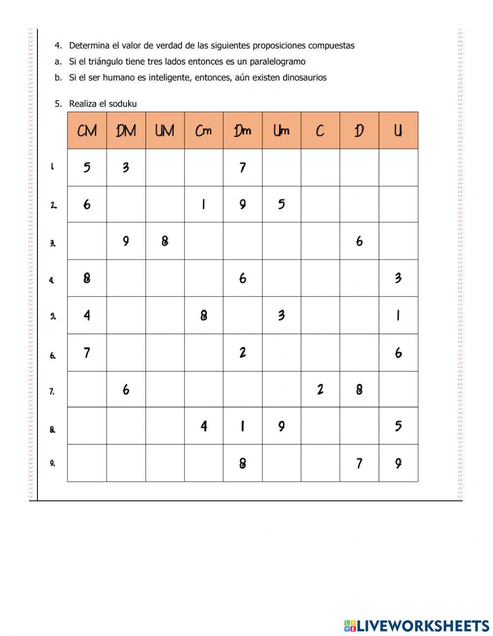 Evaluación de conocimientos