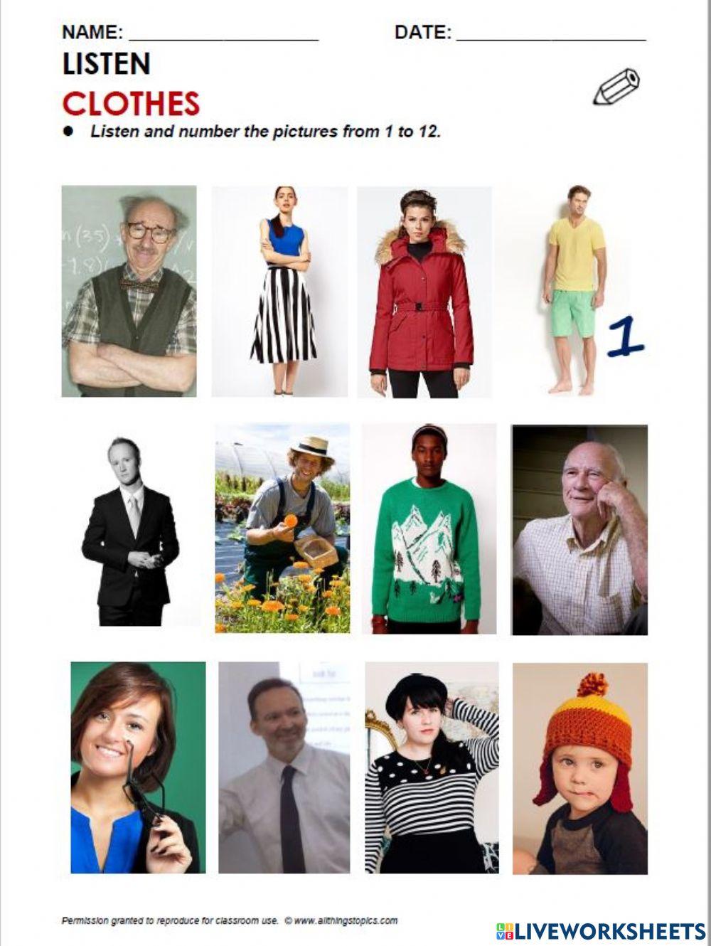 ALL THINGS TOPIC  Listen Clothes