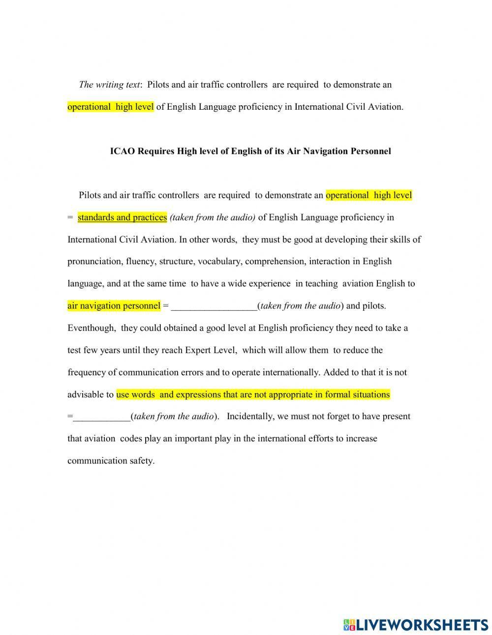 Strengthening listening skills