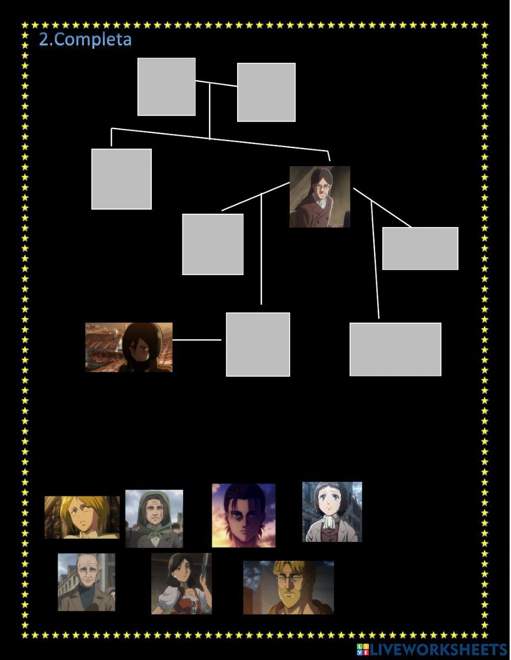 Attack on Titan Liveworsheet