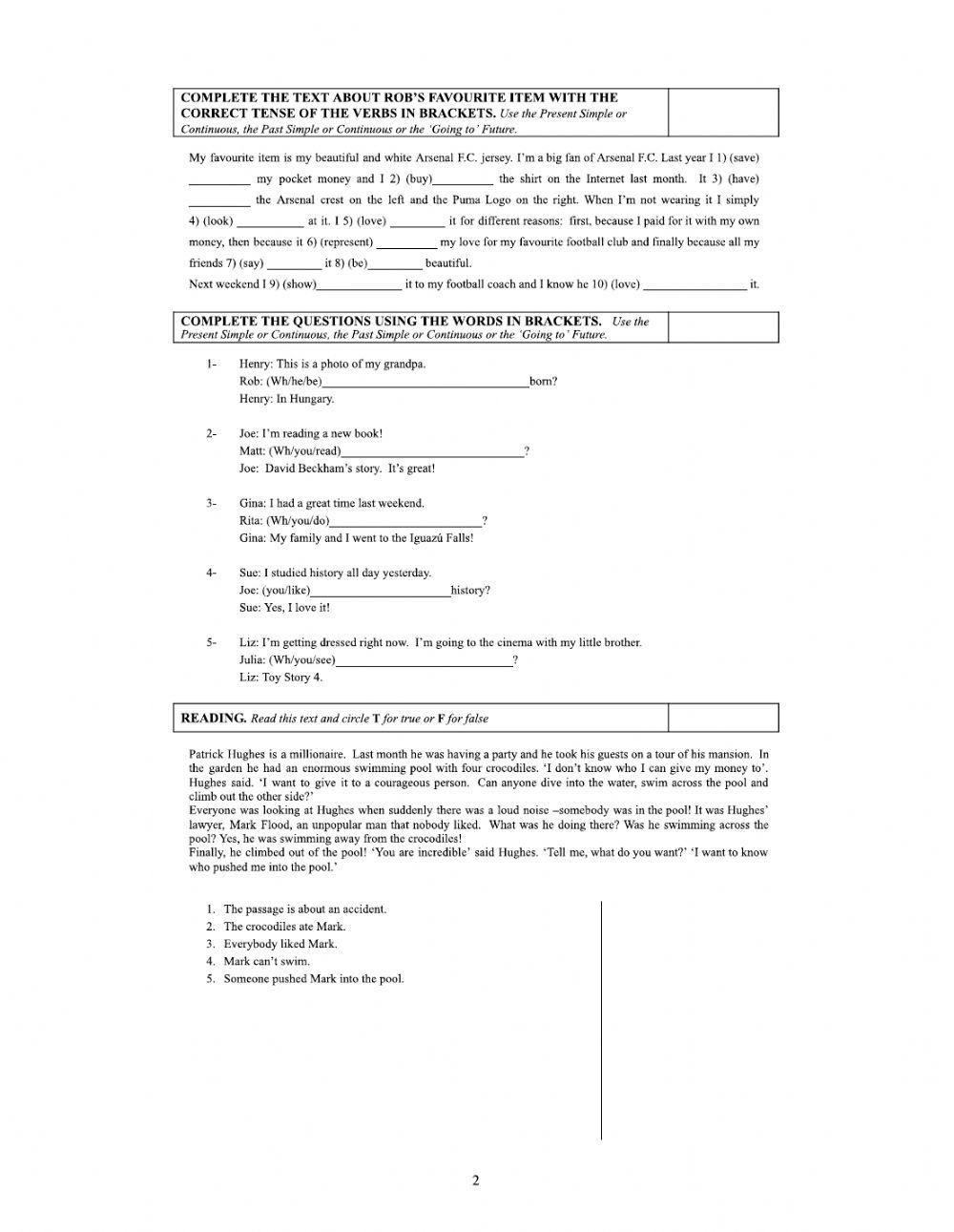 3rd Year Integrated task 2021