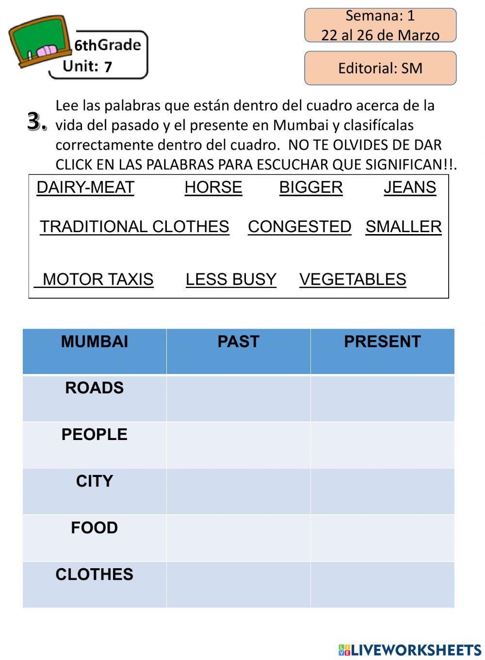 SEXTO UNIDAD 7 SEMANA 2