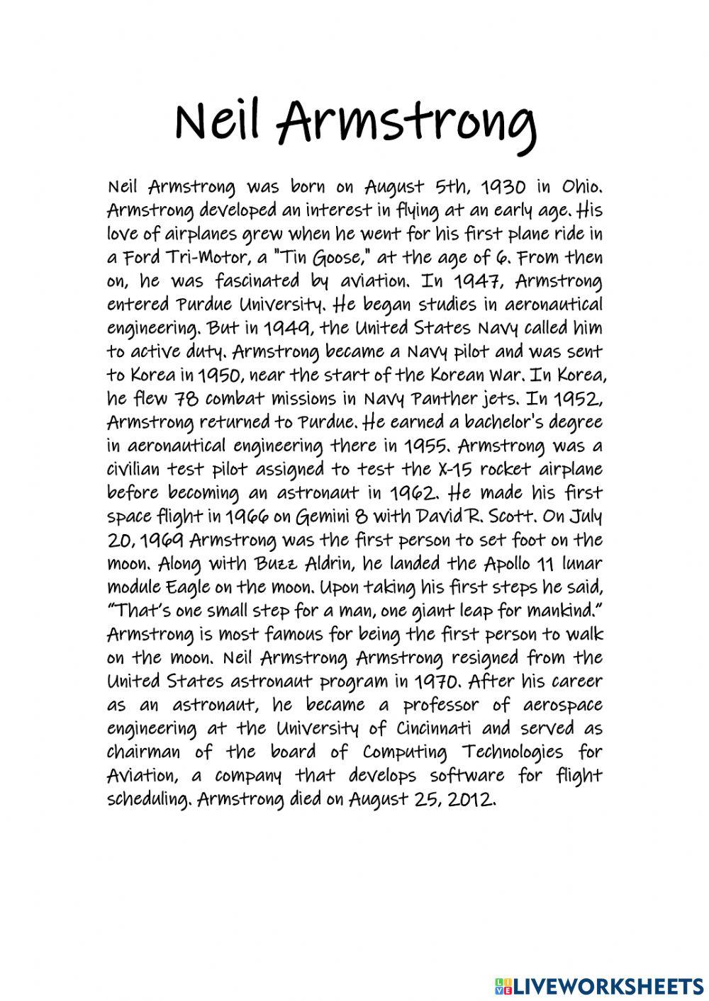 Reading comprehension