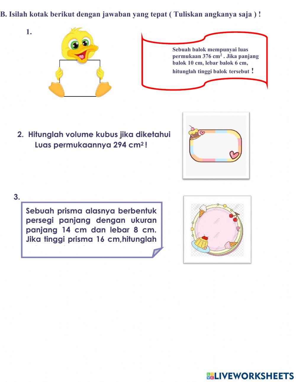 Lkpd bangun ruang sisi datar