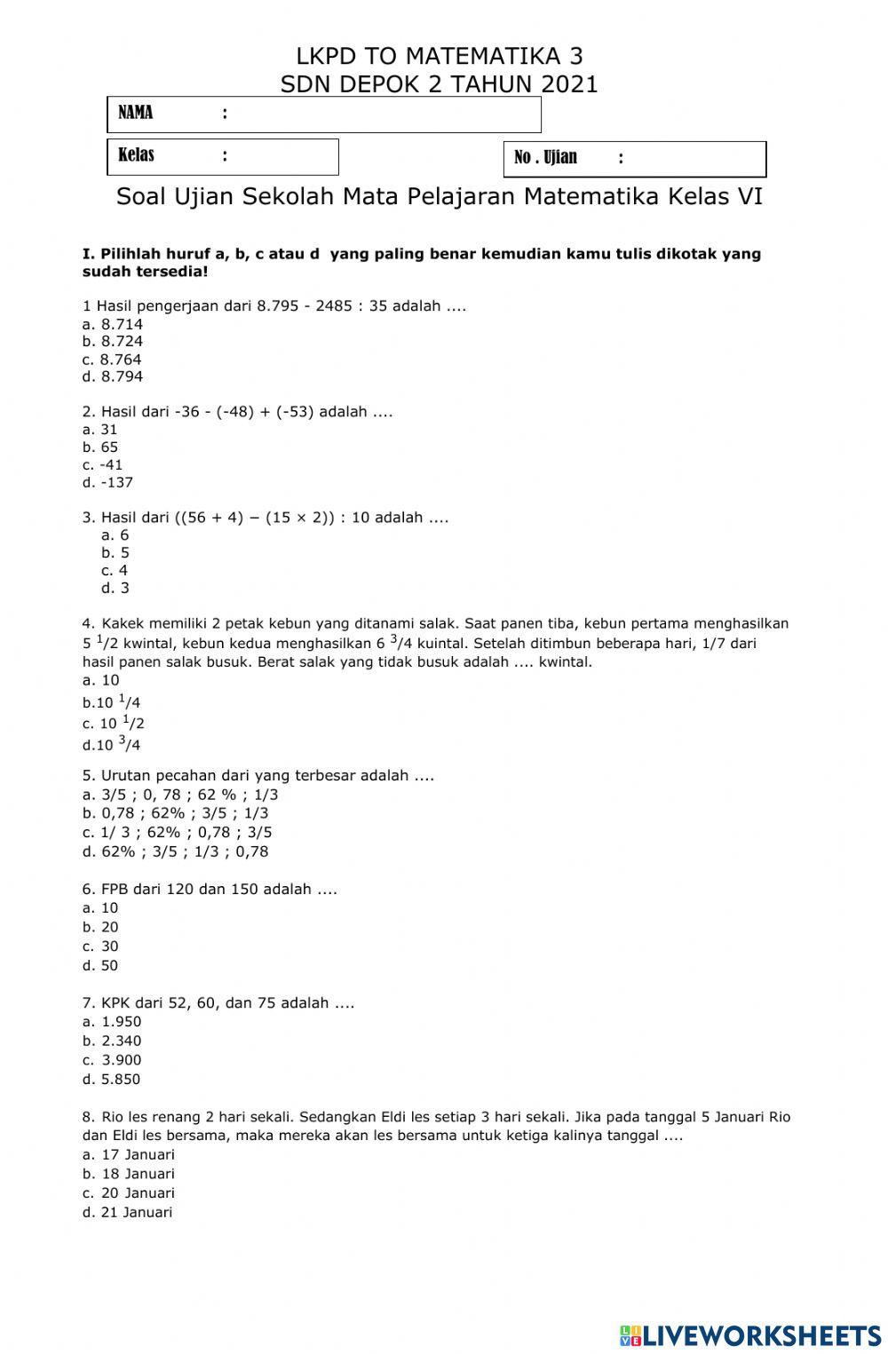 To 3 matematika suwi