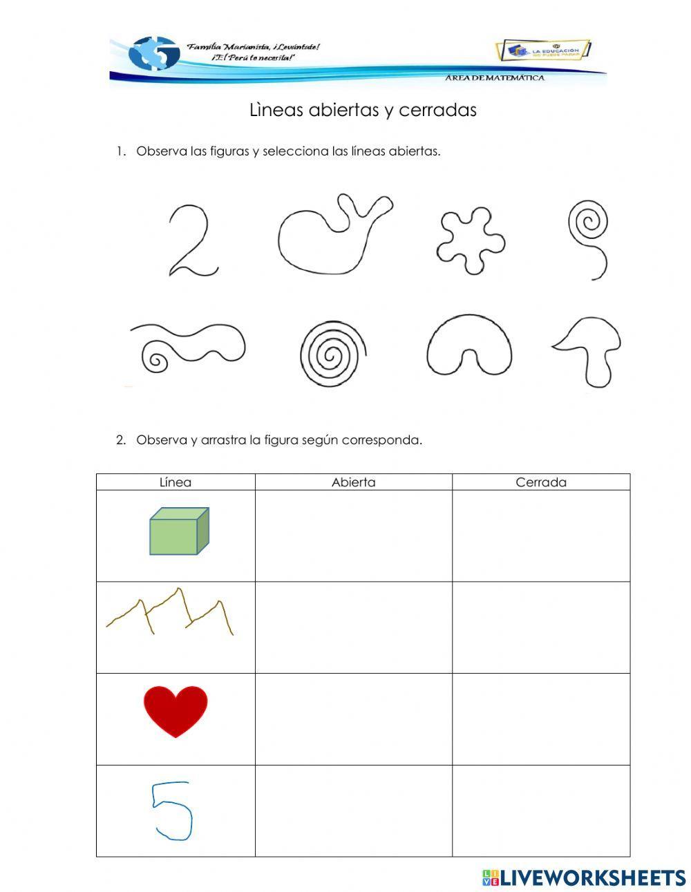 Lineas abiertas y cerradas