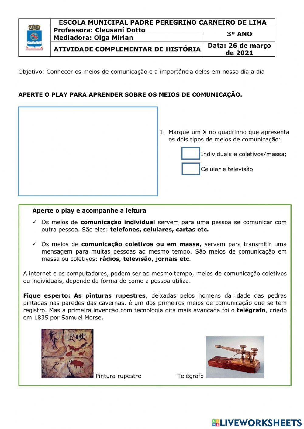 Meios de Comunicação