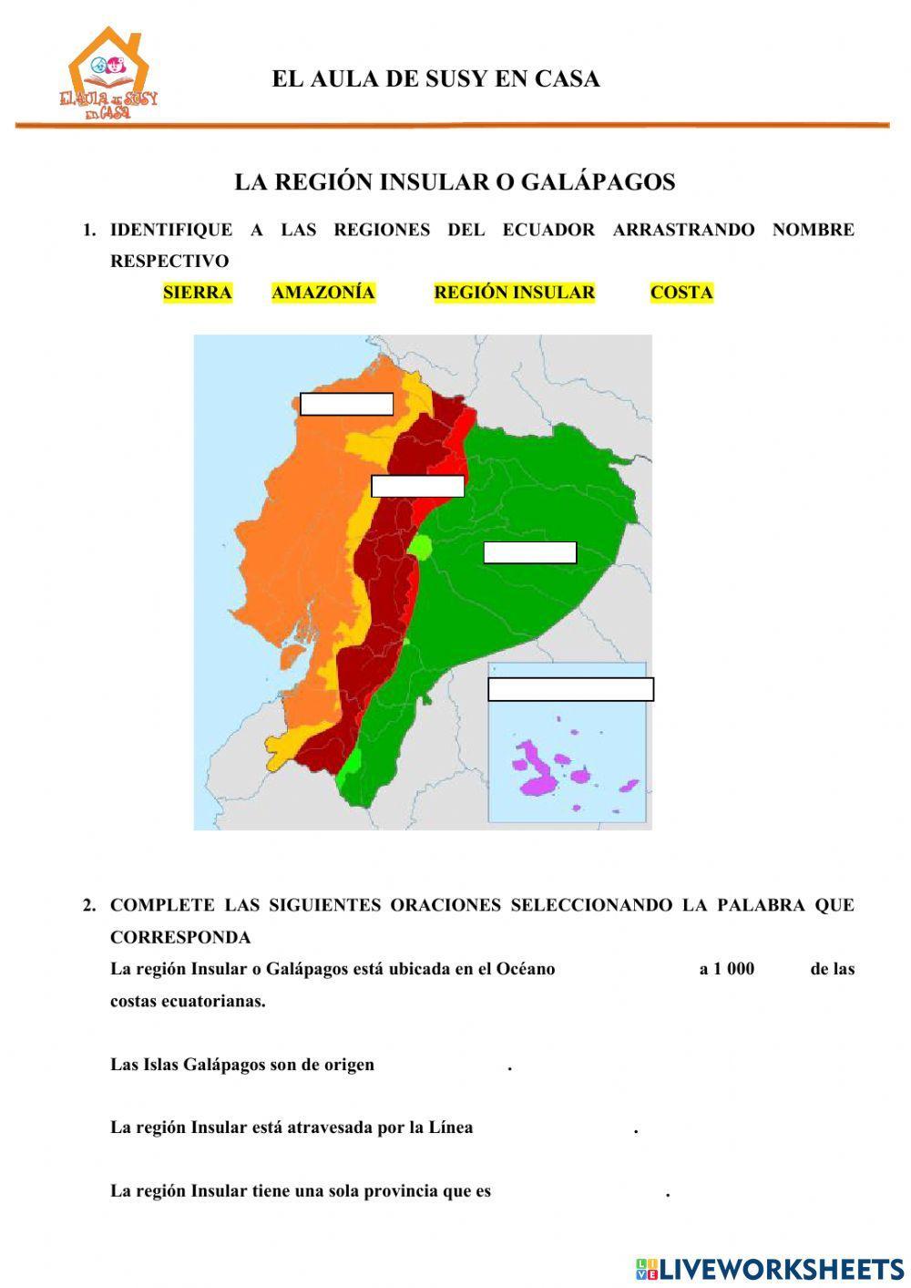 Región Insular o Galápagos
