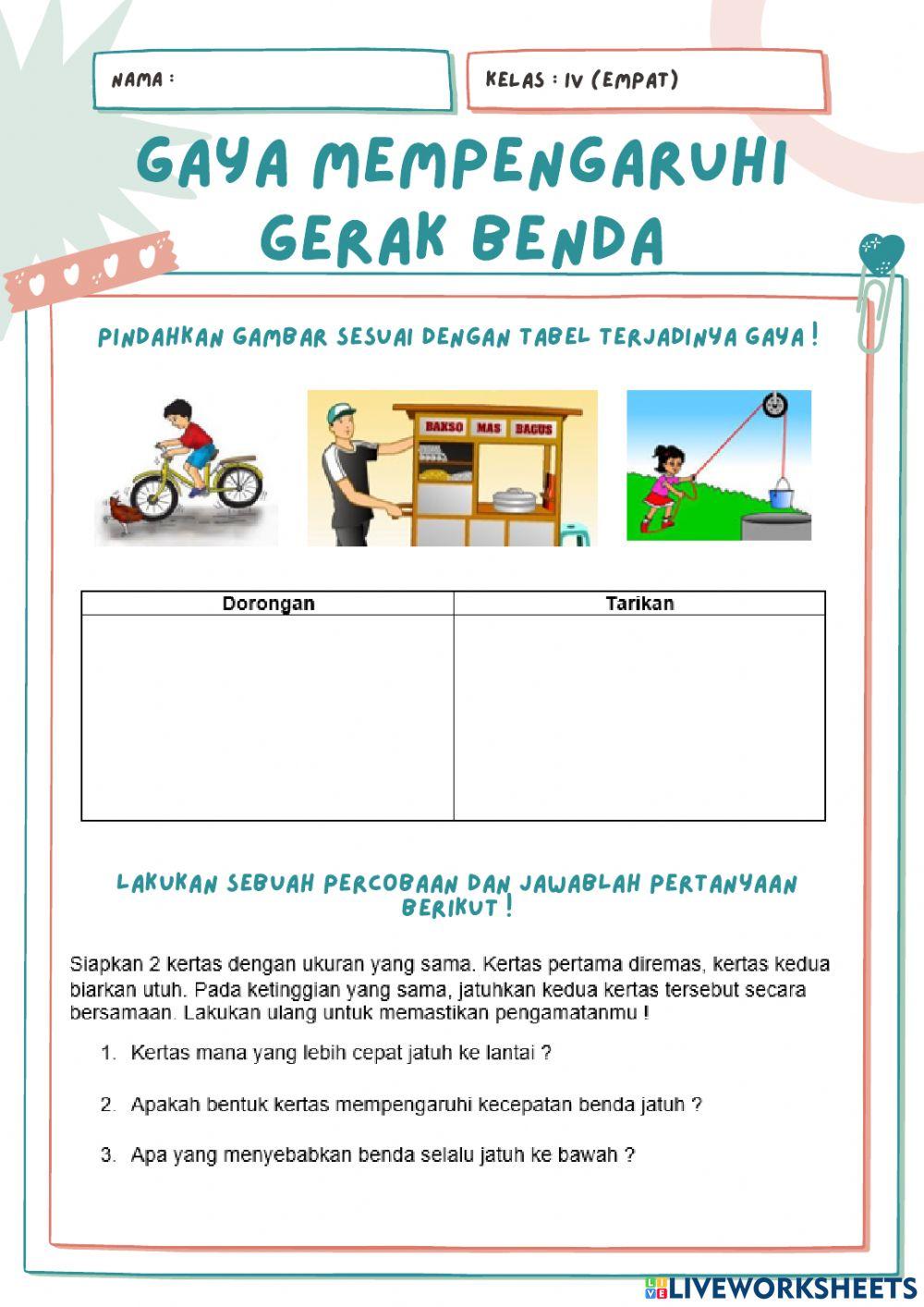 IPA - Gaya dan Gerak