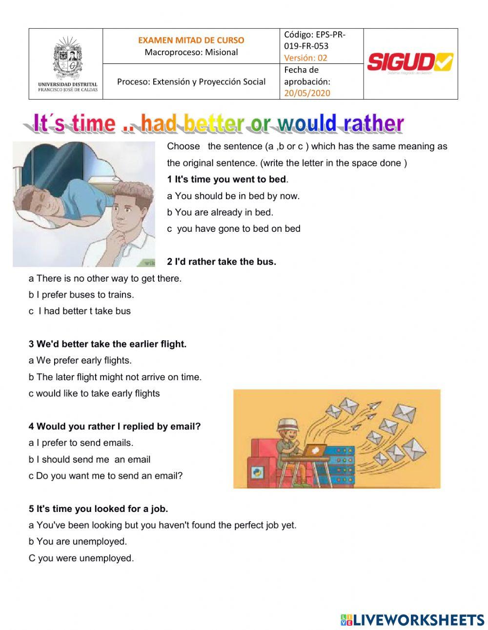 Mid term specialized 2