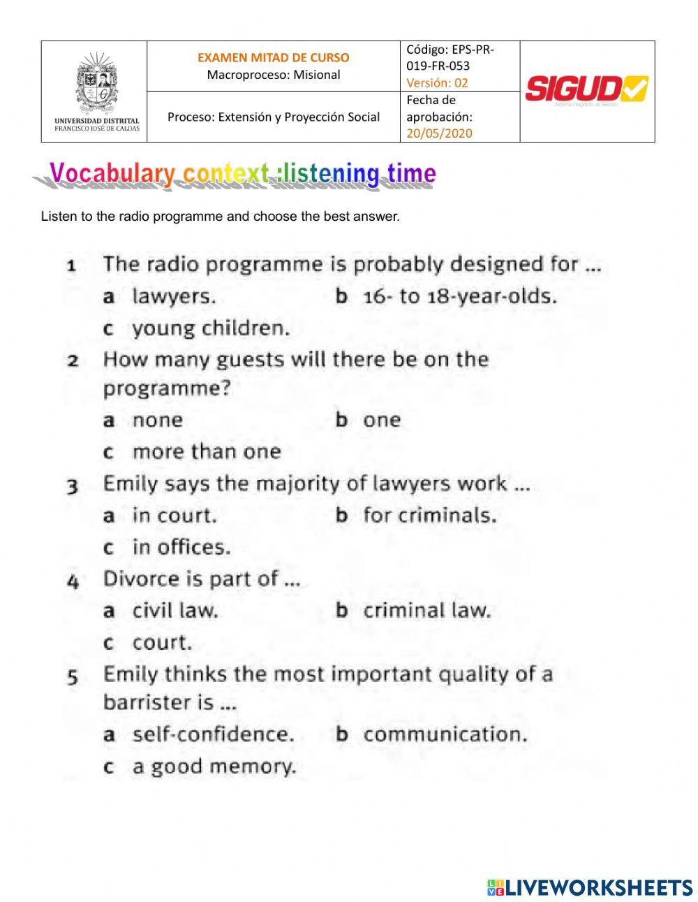 Mid term specialized 2