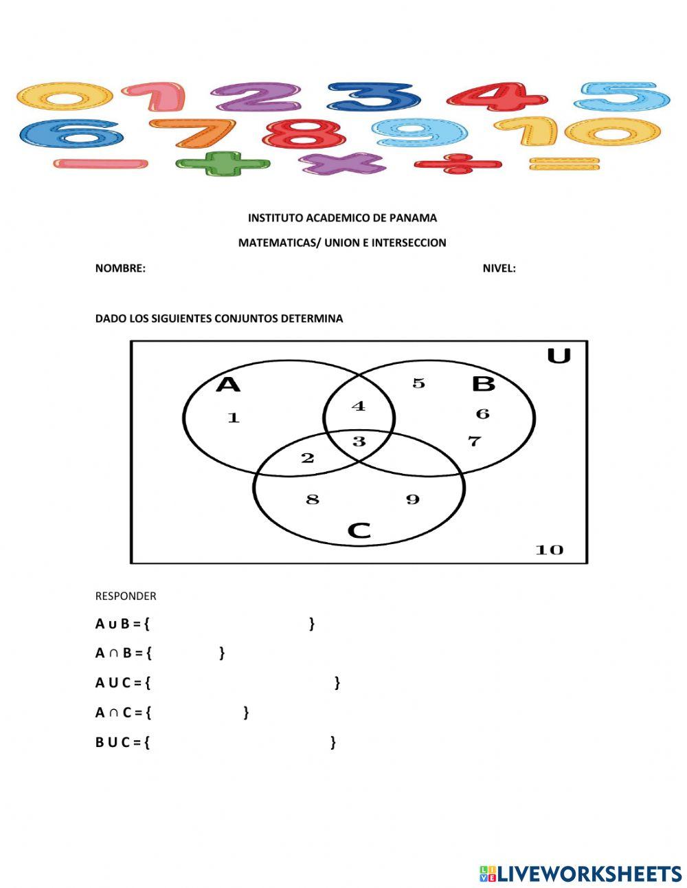 Interseccion de conjuntos