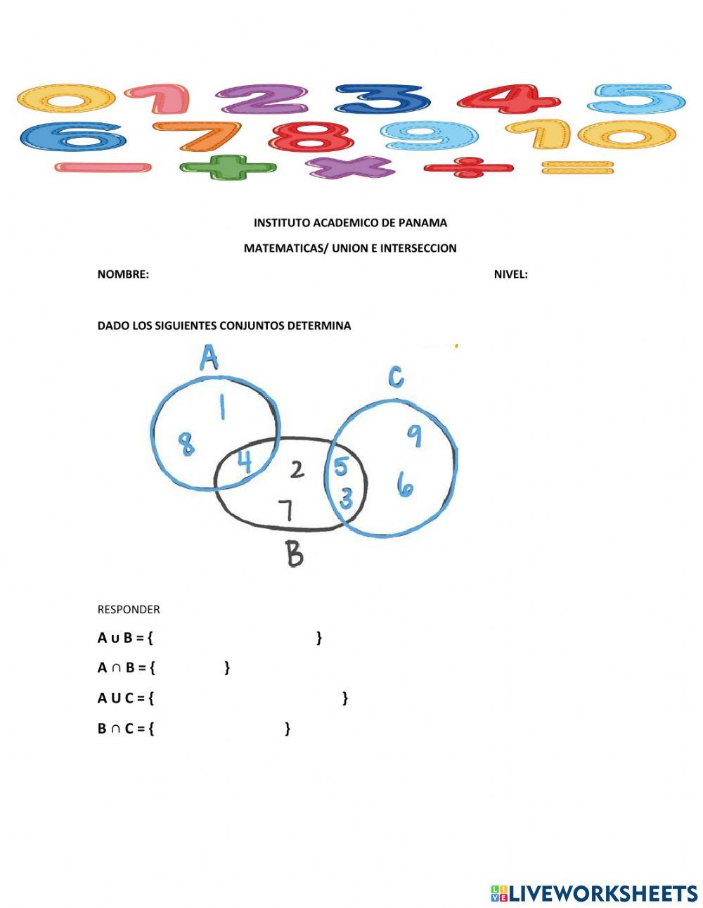 Conjunto numérico ADEC