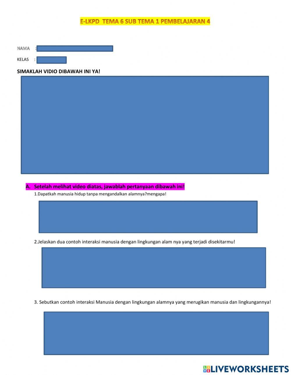 Tema 6 sub tema 1 pembelajaran 4