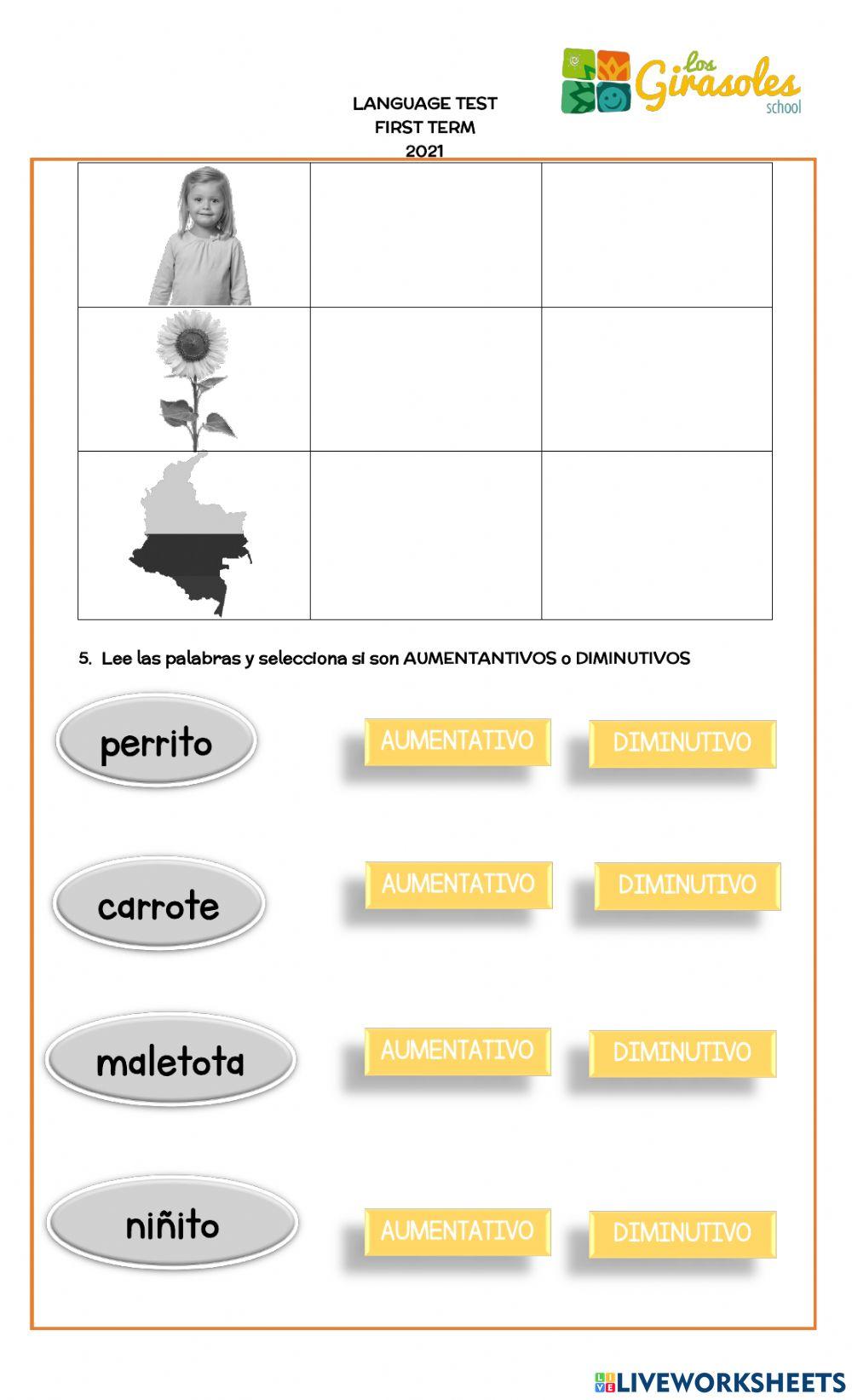 Language Test 1st Term