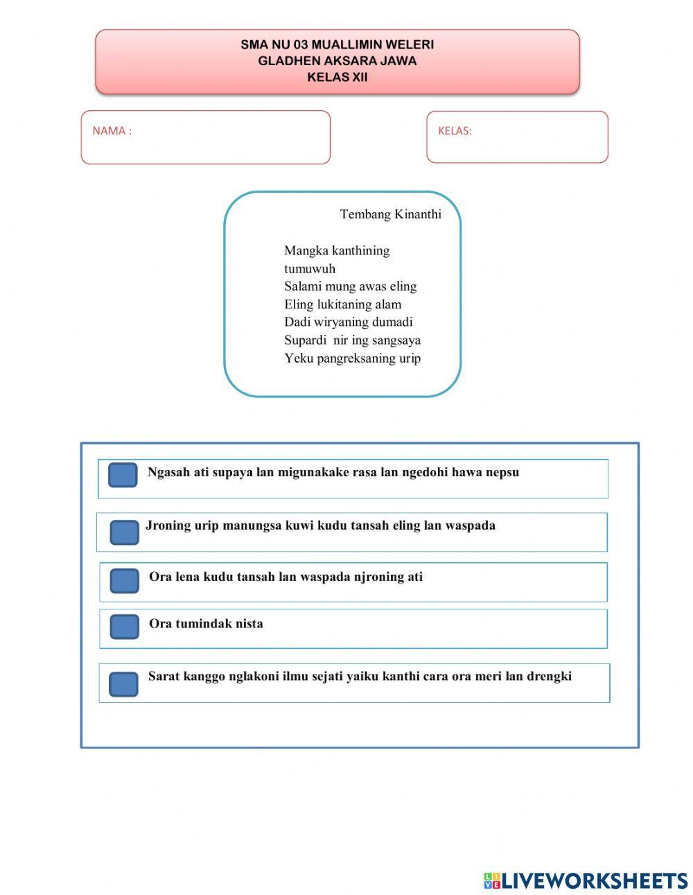 Review kls xii ganjil