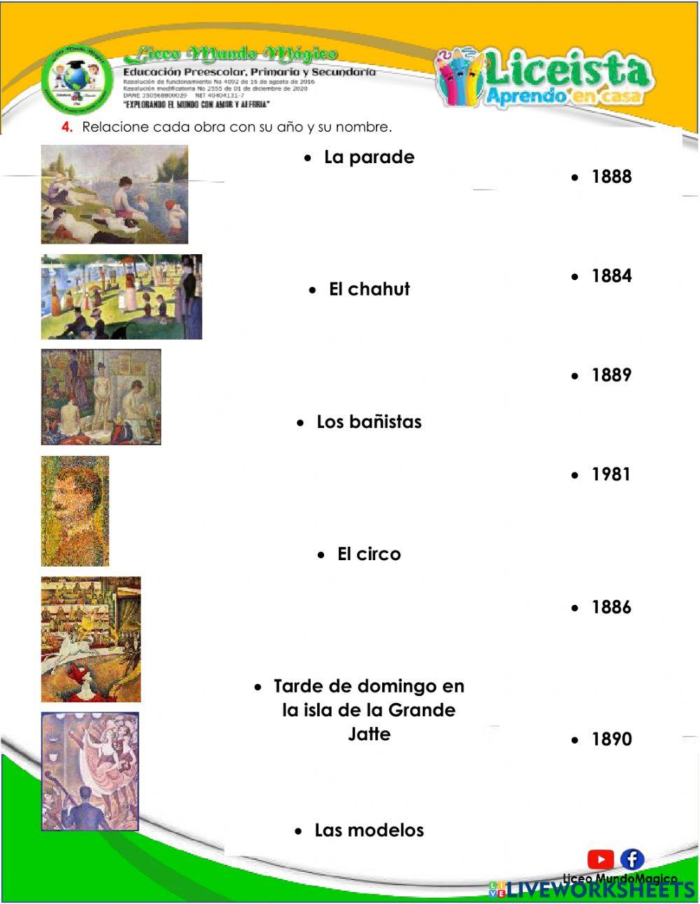 Puntillismo y líneas