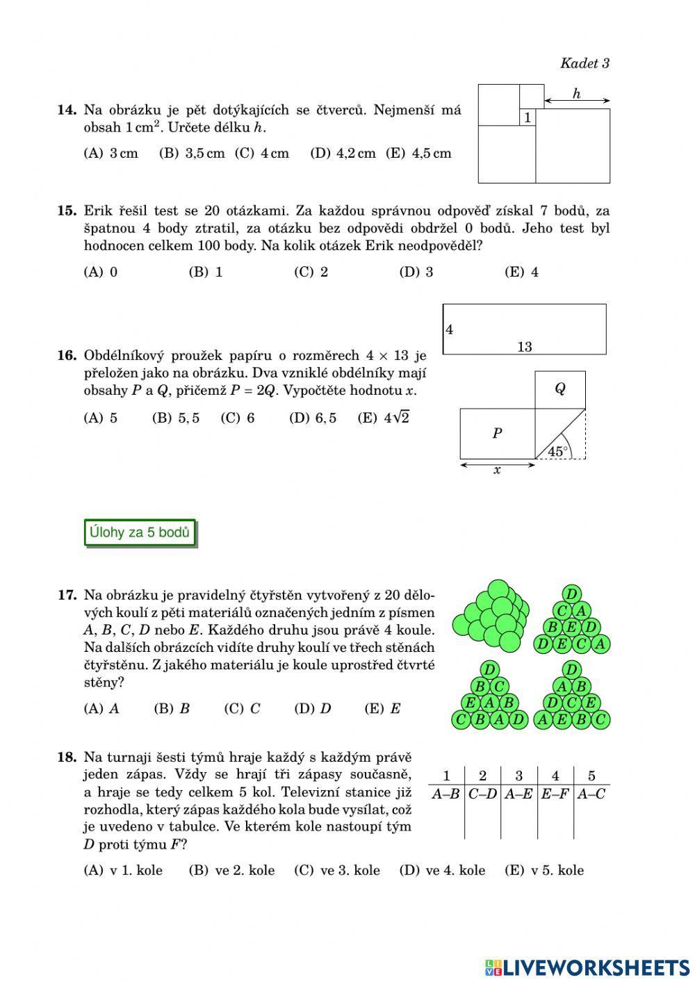 Klokan 2020-21 - 8.-9. ročník