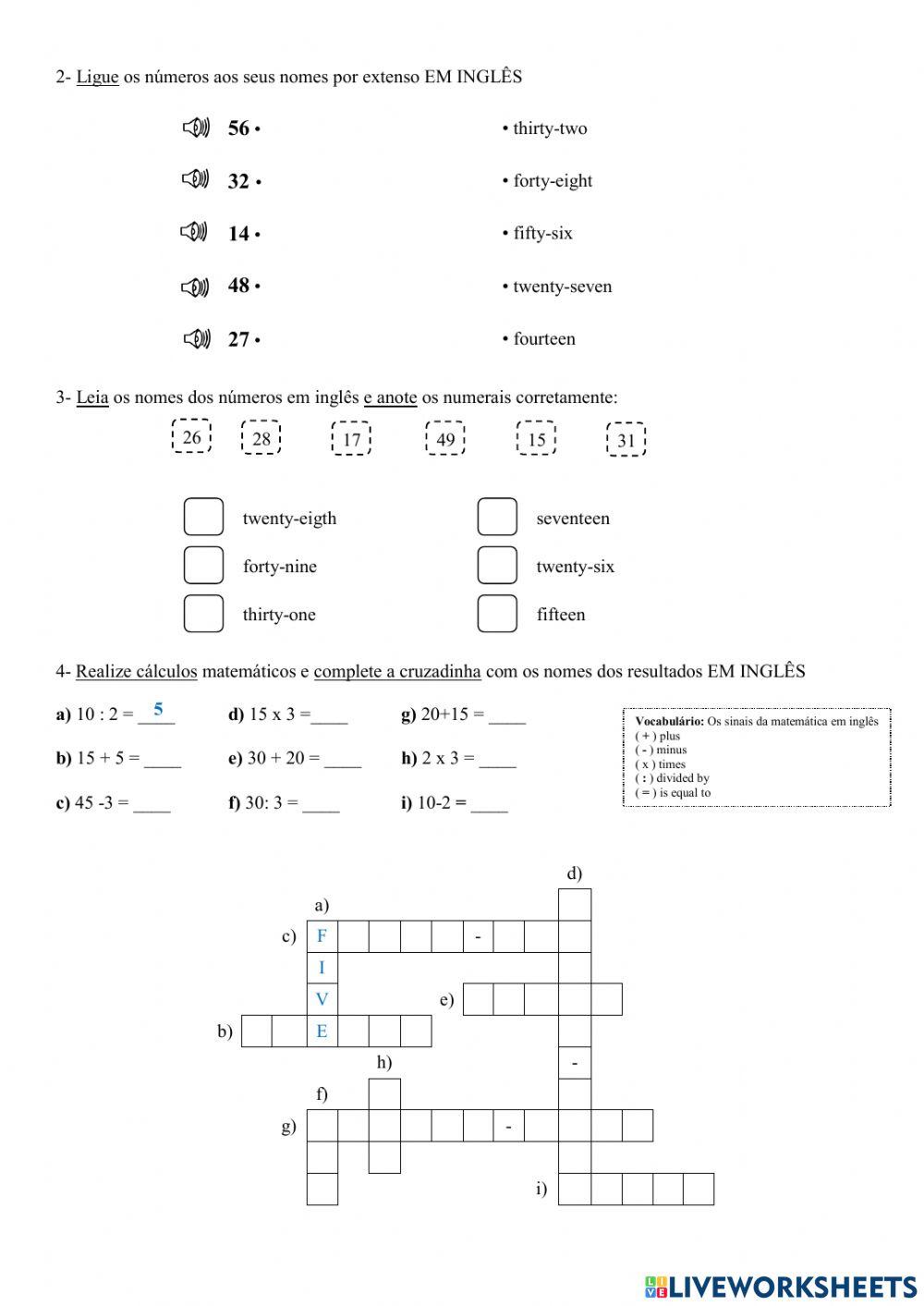 5° ano - INGLÊS - SEMANA 8