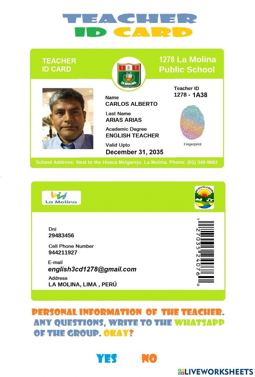 Personal Information