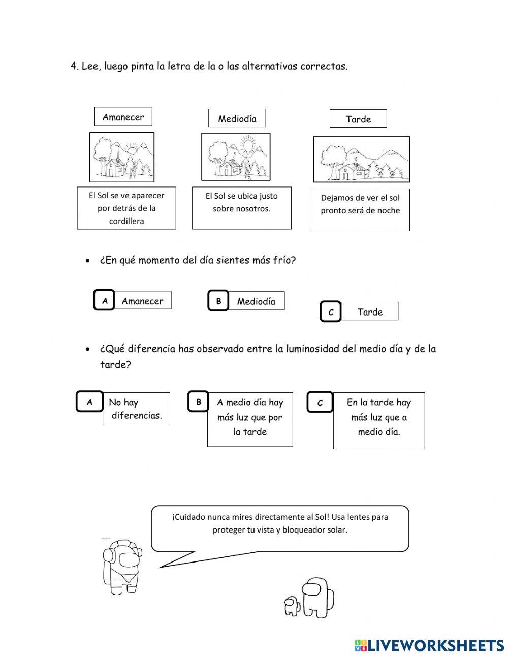 Unidad de Repaso, ciencias