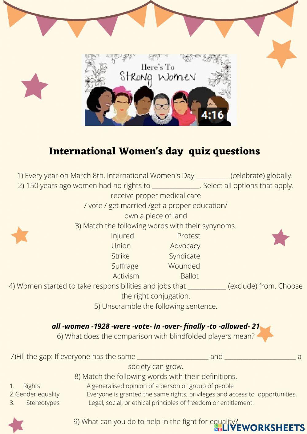 International womwn's day