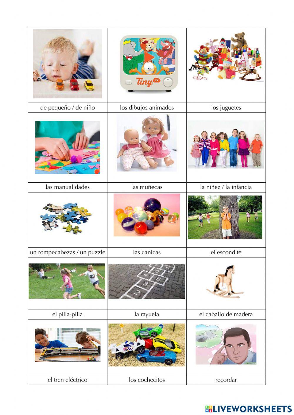 Recuerdos de infancia y juguetes