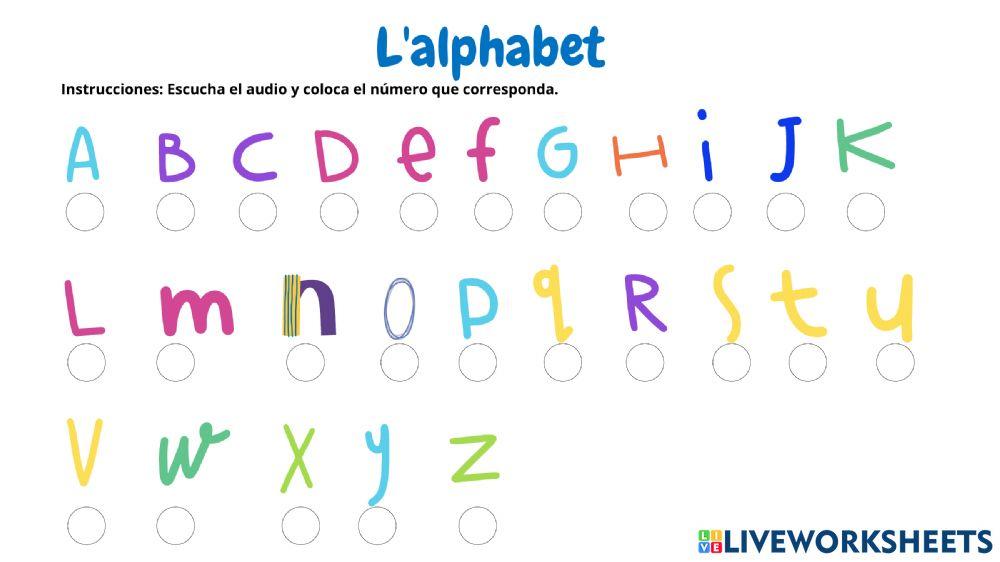 L'alphabet