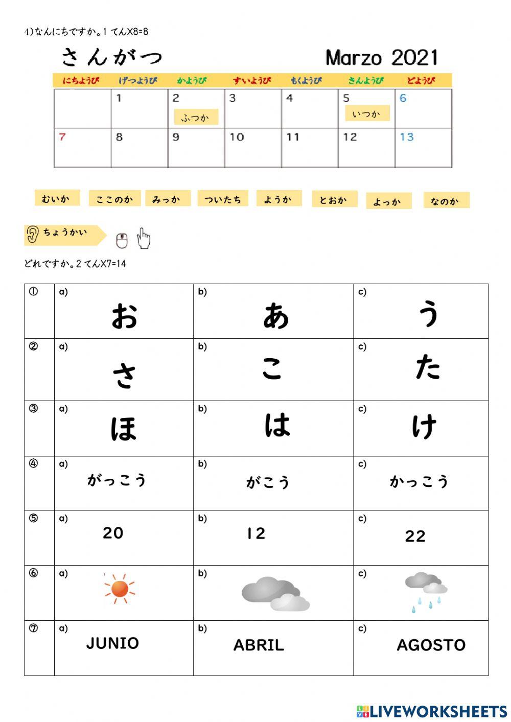 Vocabularios - Audición