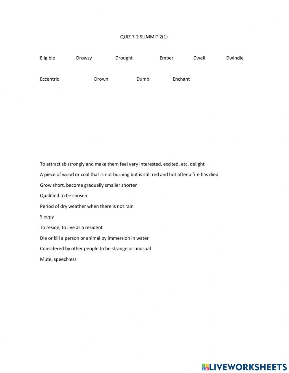 Quiz 7-2 Summit 2(1)