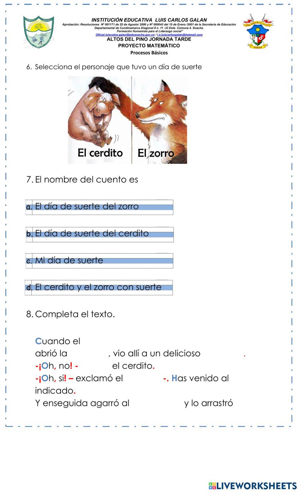 Comprensión lectora